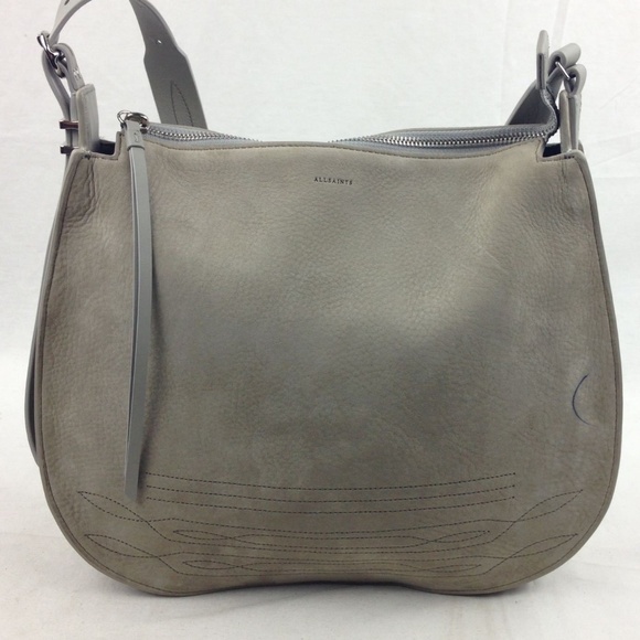 All Saints Handbags - ALLSAINTS Cooper Nubuck Hobo